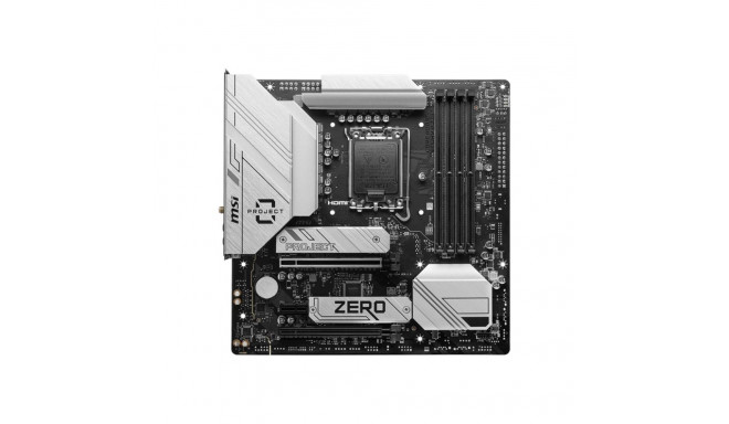 MSI B760M PROJECT ZERO emaplaat Intel protsessoripere LGA1700 protsessoripesa DDR5 toetatud kõvakett