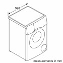 Bosch | Washing Machine with Dryer | WNC254A0SN | Energy efficiency class D | Front loading | Washin