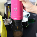 OUTIN NANO portable espresso coffee machine, crimson red