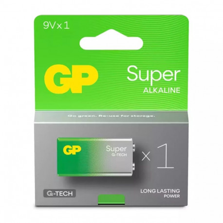 Batteries GP 6LR61 Super Alkaline (G-TECH) 1 pc.