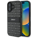 DKNY DKHCP16SPRTHSLK iPhone 16 6.1" black/black hardcase Texture Pattern Tonal Stripe