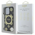 Guess GUHMP16LH4PYEEK iPhone 16 Pro 6.3" black/black hardcase IML Peony On 4G Background MagSafe