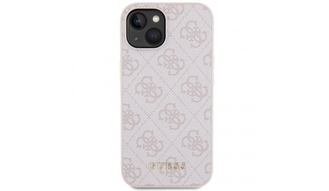 Guess GUHCP15MG4GFPI iPhone 15 Plus / 14 Plus 6.7" roosa/roosa kõvakorpus 4G Metallist Kuldne Logo