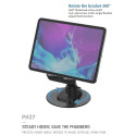 Jellico PH27 Smarthone & Tablet PC Desk Holder Stand (13.8x9.8cm) Folding / 360 rotation Black