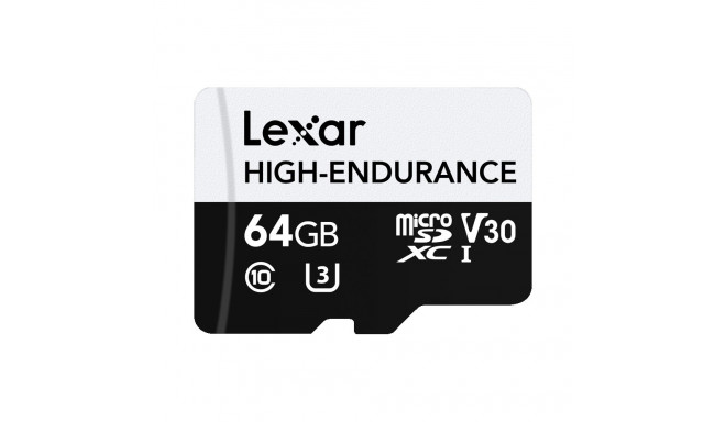 Lexar microSDXC High-Endurance UHS-I/U3/10 R100/W35 (V30) 64GB