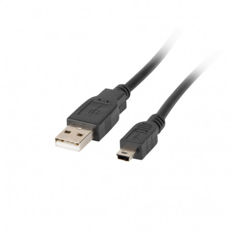 Lanberg cable miniUSB (M) - USB (M) 2.0 1.8m, black