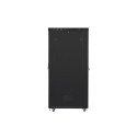 RACK CABINET 19" FREE-STANDING 42U/600X1200 (FLAT PACK) WITH GLASS DOOR LCD BLACK LANBERG