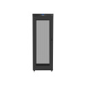 RACK CABINET 19" FREE-STANDING 42U/800X800 (FLAT PACK) WITH MESH DOOR LCD BLACK LANBERG