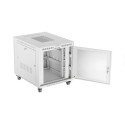 RACK CABINET 19" FREE-STANDING 15U/800X1000 (FLAT PACK) WITH MESH DOOR LCD GREY LANBERG