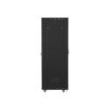 RACK CABINET 19" FREE-STANDING 42U/800X800 (FLAT PACK) WITH MESH DOOR LCD BLACK LANBERG
