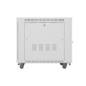 RACK CABINET 19" FREE-STANDING 15U/800X1000 (FLAT PACK) WITH MESH DOOR LCD GREY LANBERG