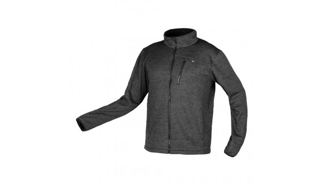 Bluza rozpinana OUTDOOR, pique, szara, rozmiar XL