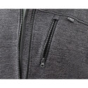 Bluza rozpinana OUTDOOR, pique, szara, rozmiar XL