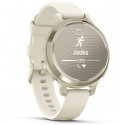 Garmin Lily 2 Active, lunar gold/bone