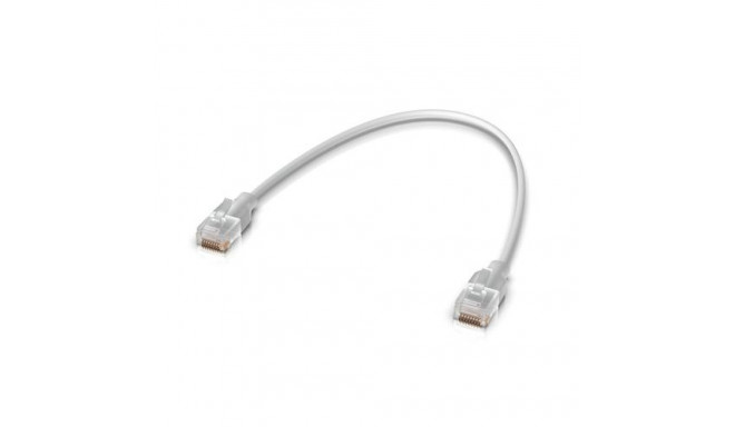 Ubiquiti UACC-Cable-Patch-EL-0.3M-W networking cable Translucent, White Cat6