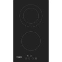 Whirlpool WRD 6030 B Black Built-in 30 cm Ceramic 2 zone(s)