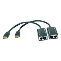 Techly adapter HDMI extender by Cat.5e/6 cable, up to 30m (301153)