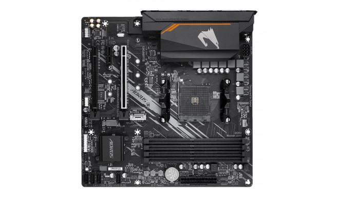 GIGABYTE B550M AORUS ELITE AM4 DDR4 2xM.2 4xSATA HDMI DVI mATX emaplaat
