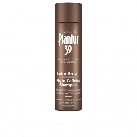 PLANTUR 39 PHYTO-CAFFEINE COLOR BROWN champú anticaída para cabello castaño 250 ml