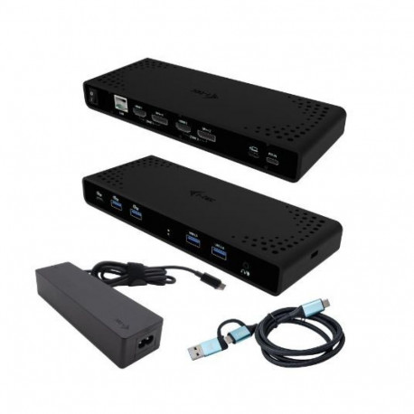 Universaalne dokkimisjaam kahe 4K ekraaniga Power Delivery 85W + i-tec USB-C laadija 100W