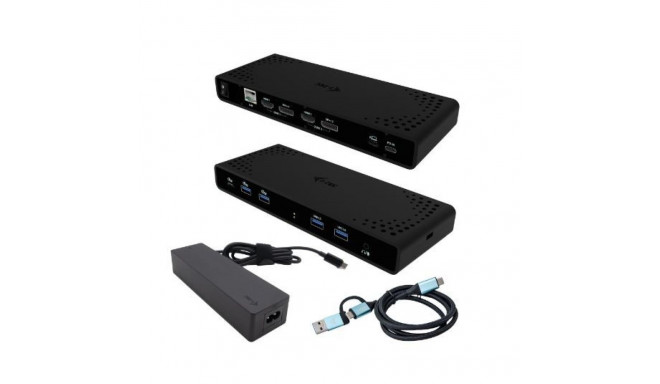 Universal Docking Station Dual 4K Display Power Delivery 85W + i-tec USB-C Charger 100W