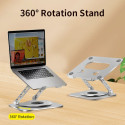 iLike STM5 Pro Metal Notebook / Tablet PC Holder Stand with Adjustable Perfect Angle & 360 Rotation 