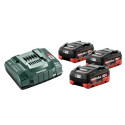 METABO. BATTERY 18V 5.5Ah LIHD x3+CHARGE. ASC 145