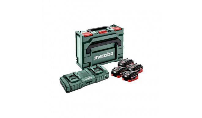 METABO. AKU 18V 8.0Ah LIHD x4+LAADIJA.