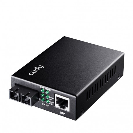 Cudy võrgumeediumikonverter MC100GSB-40B 1000 Mbit/s mitmemoodiline, ühemoodiline, must