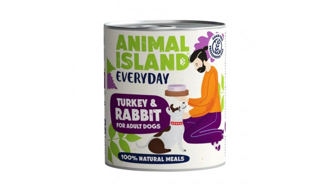 ANIMAL ISLAND Everyday Turkey and rabbit - wet dog food - 800g