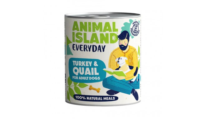 ANIMAL ISLAND Everyday Turkey and quail - wet dog food - 800g