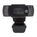 Manhattan USB Webcam, Two Megapixels (Clearance Pricing), 1080p Full HD, USB-A, Integrated Microphon