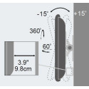 Techly 13-30" Wall Bracket for LED LCD TV Full Motion" ICA-LCD 201BK