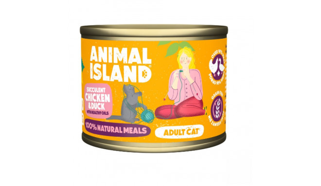 ANIMAL ISLAND Turkey with quail - wet cat food - 200 g