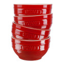 Staub Ceramique Bowl set 0.4 L Round Ceramic Red 4 pc(s)