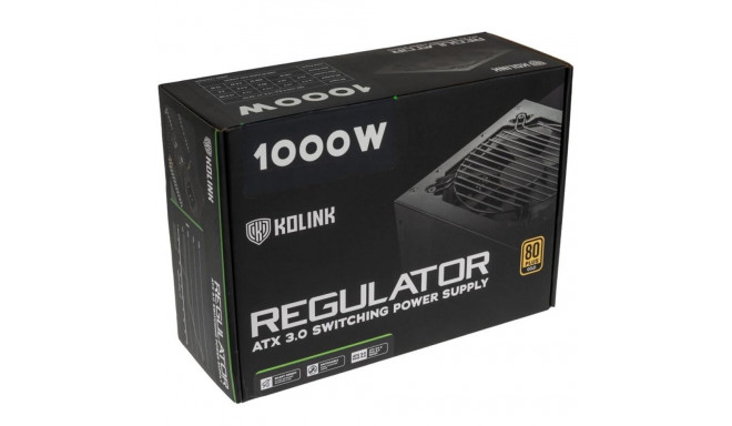 Kolink Regulator 80 PLUS Gold PSU, ATX 3.0, PCIe 5.0, modular - 1000 Watts