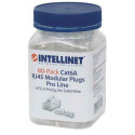 Intellinet RJ45 Modular Plugs Pro Line, Cat6A, UTP, 3-prong, for solid wire, 50 µ gold-plated contac