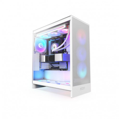 PC CASE NZXT H7 FLOW RGB (2024) MIDI TOWER WINDOW WHITE
