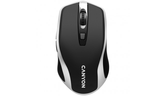 CANYON mouse MW-19 EU Wireless Charge Black Silver