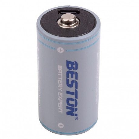 Battery C rechargeable with USB-C socket, 1.5V, 2300mAh, Li-Ion