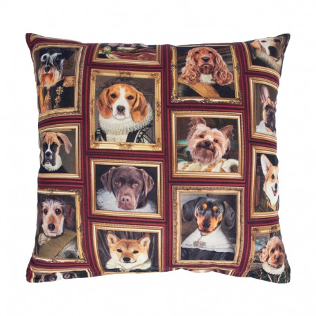 Pillow HOLLY 45x45cm, dogs in a frame
