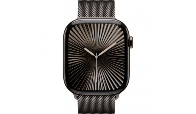 Apple Watch Series 10 GPS + Cellular 46mm Slate Titanium Case Slate Milanese Loop M/L