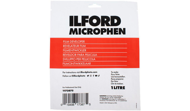 Ilford проявитель для пленки Microphen 1л (1173875)