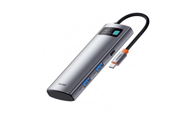 Baseus Hub 7w1 USB-C na 2x USB 3.0 + HDMI + 2x USB-C +microSD/SD