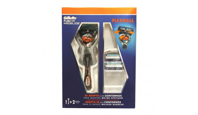 GILLETTE FUSION PRO-GLIDE FLEXBALL CUCHILLAS DE AFEITAR 1UN + RECAMBIOS 2U.