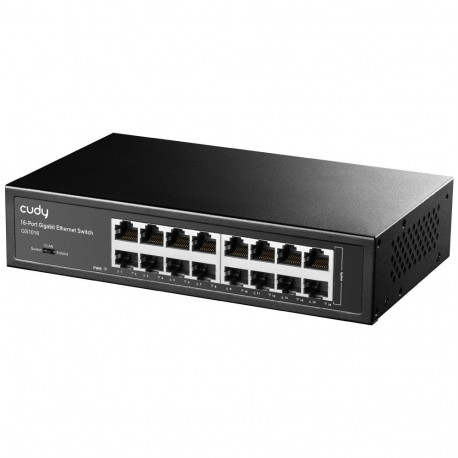 Cudy GS1016 network switch Unmanaged Gigabit Ethernet (10/100/1000) Black