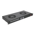Extralink | Fan Panel | 19", 2 fans, with thermostat