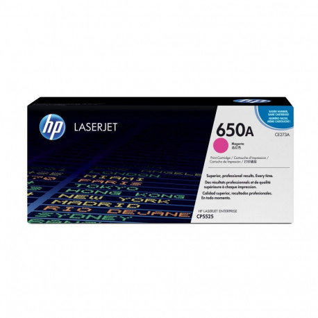 HP LaserJet originaaltoonerikassett 650A, magenta