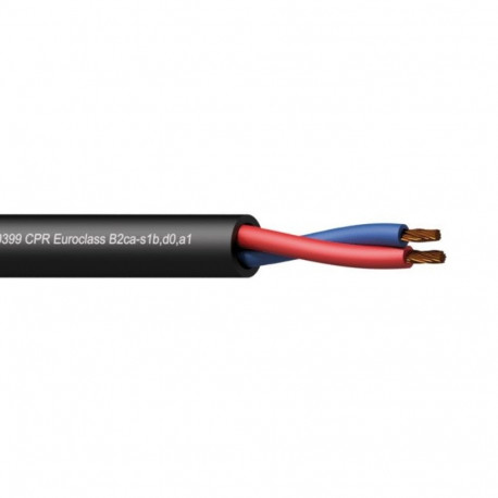 PROCAB CLS225-B2CA/3 kõlarikaabel 2 x 2.5 mm2 13 AWG EN50399 CPR Euroclass B2ca-s1b,d0,a1 100 m puid