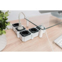 Digitus Flexible Power Strip, 4-way with 2 USB Ports &amp; Switch